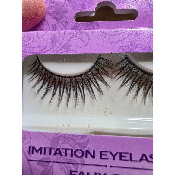 Bundle of 3 LA Colored False Mink Women Eyelashes Black - Picture 8 of 16